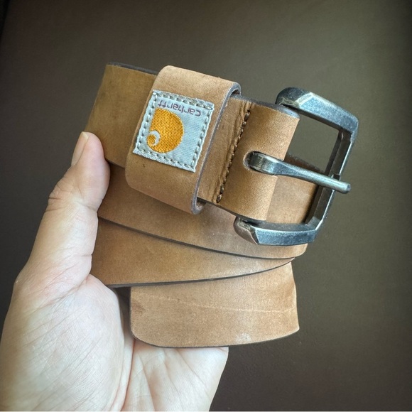 Carhartt Tan/Brown Leather Belt size 36 - Picture 1 of 5